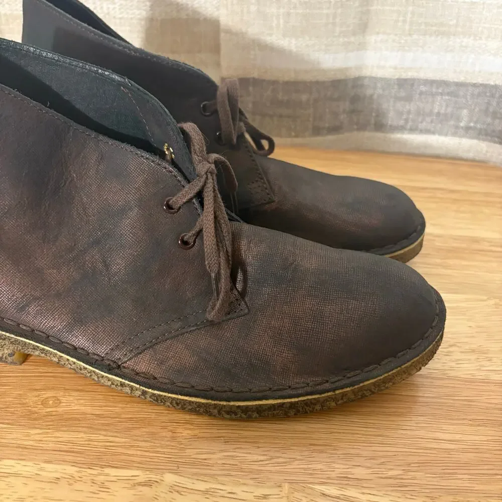 Clarks Bronze Desert‎ Boot Mens Size 8.5